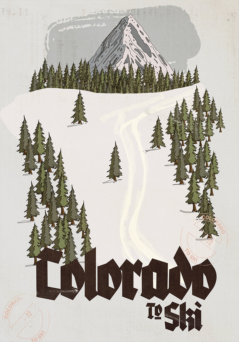Colorado To Ski Poster