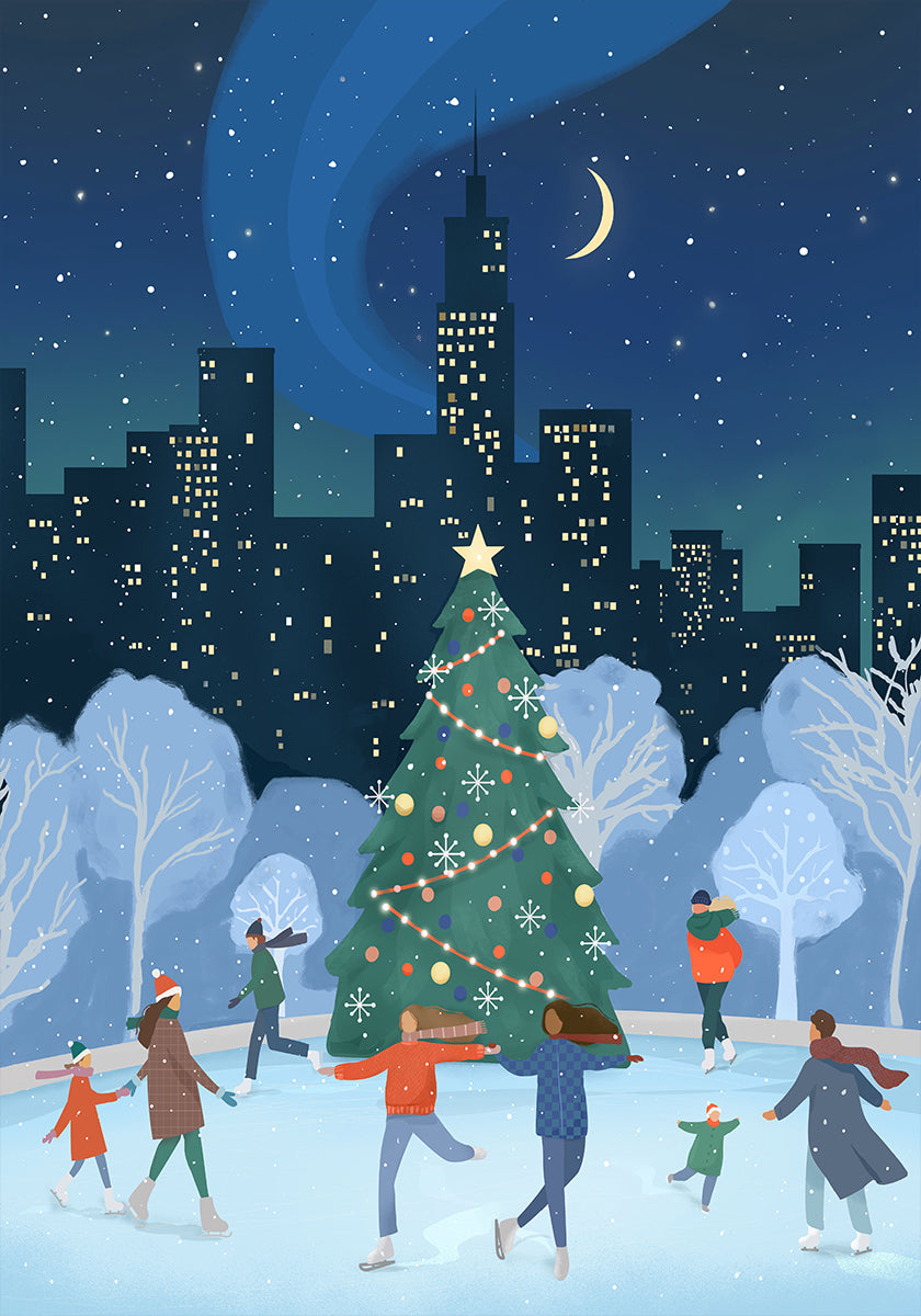 Xmas in NYC Poster