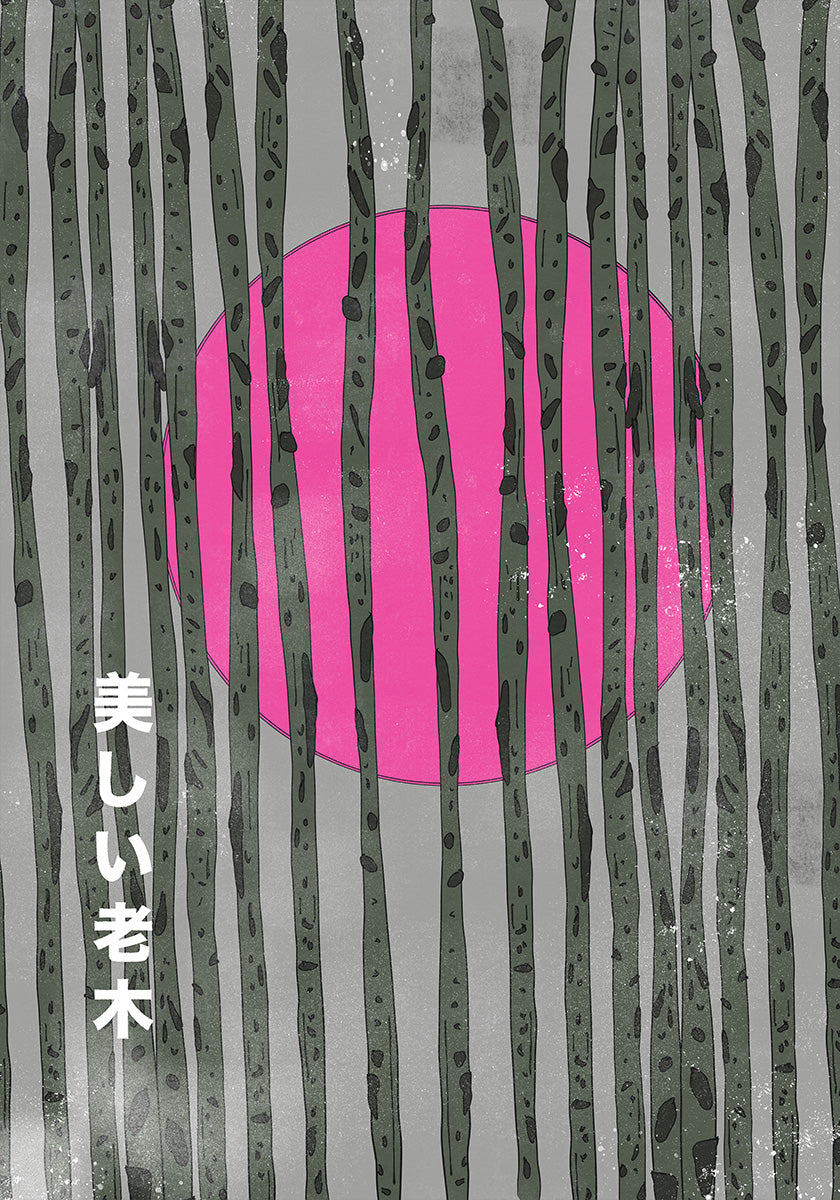 Bamboo Forest Beautiful Old Tree Poster