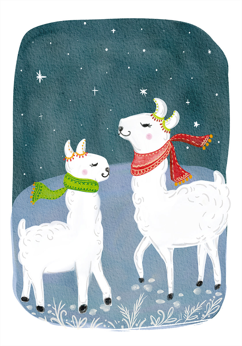 Lama Pair Poster