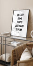 An Easy Game Plakat - Posterbox.no