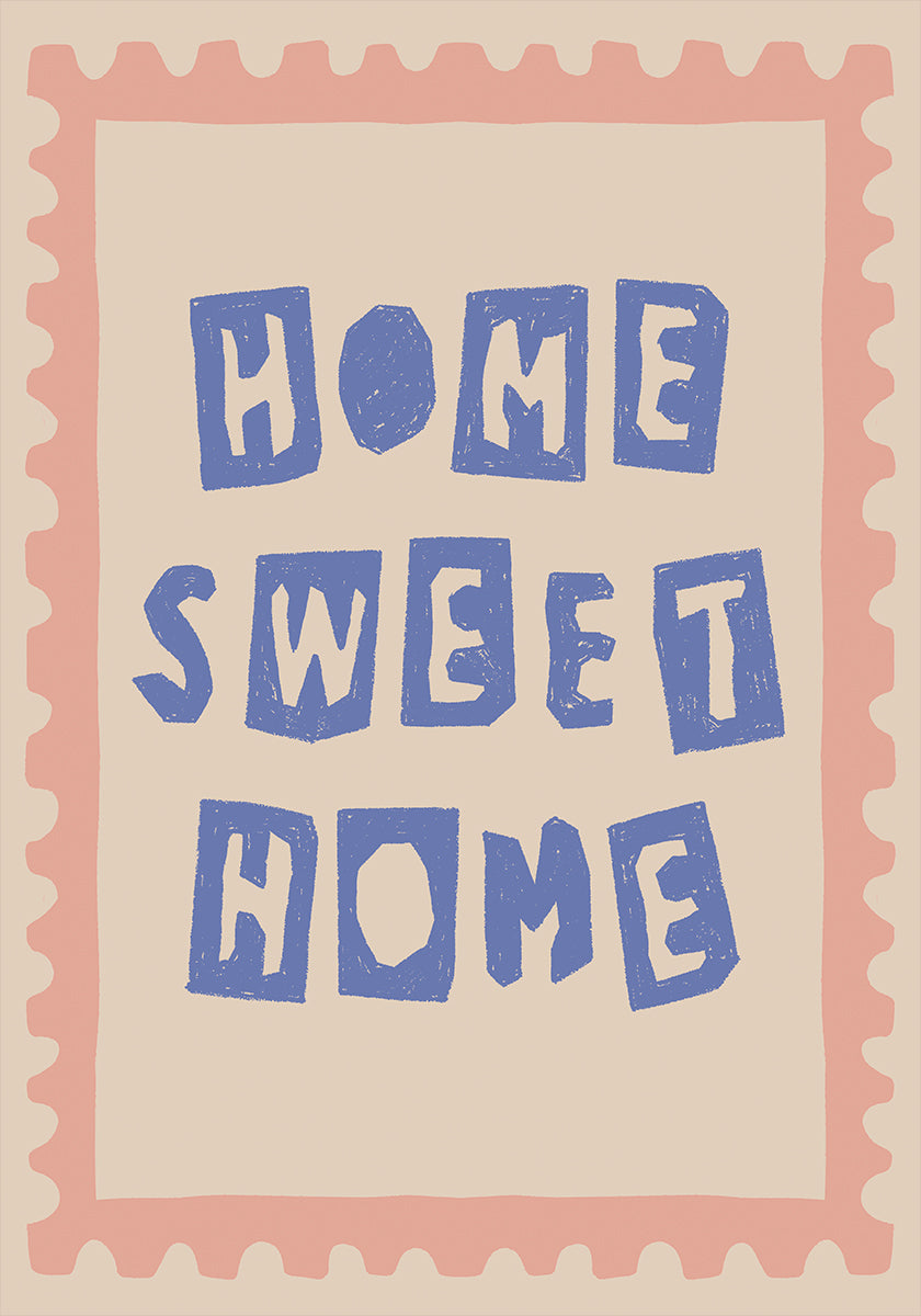 Home Sweet Home Typography Poster