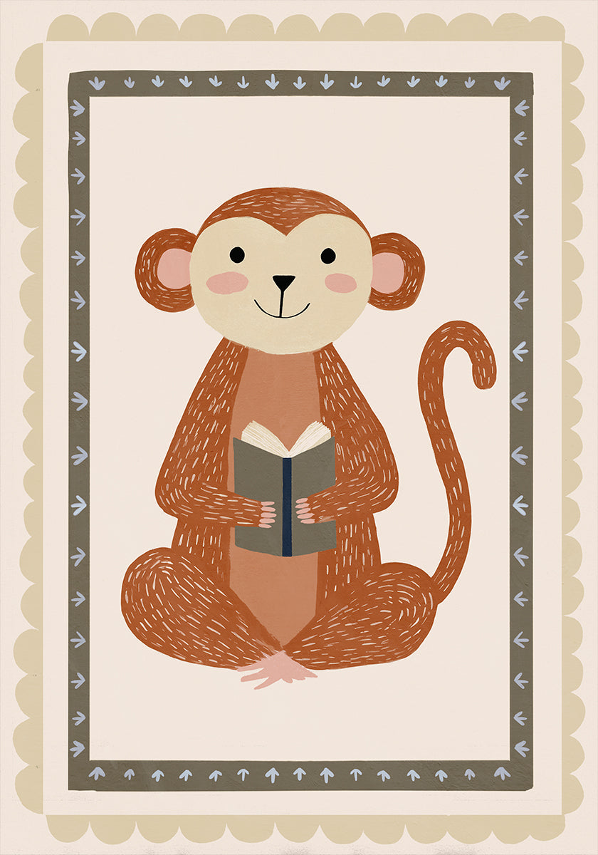 Booklove(monkey) Poster