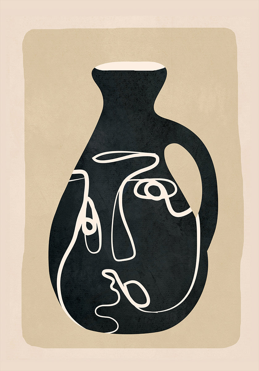 Abstract Art Vase Poster