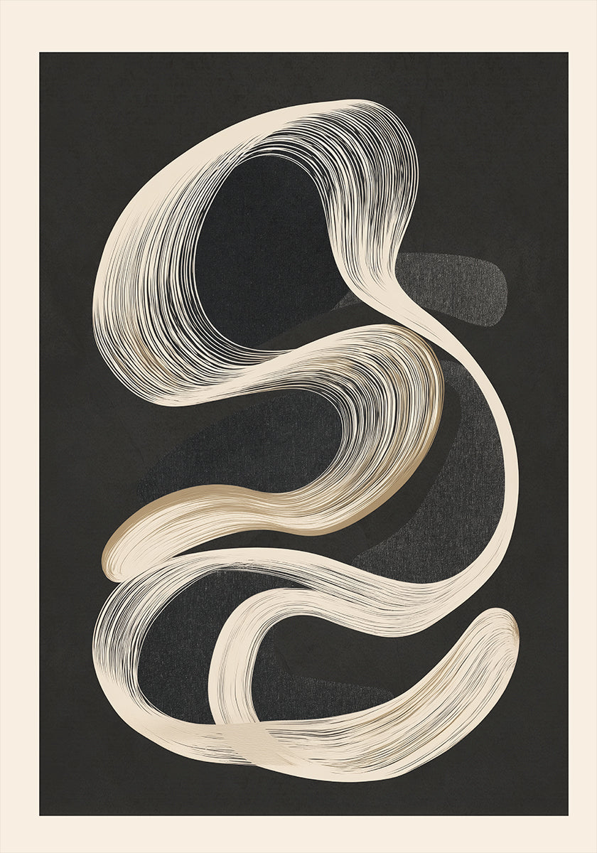 Abstract Line Movement Poster