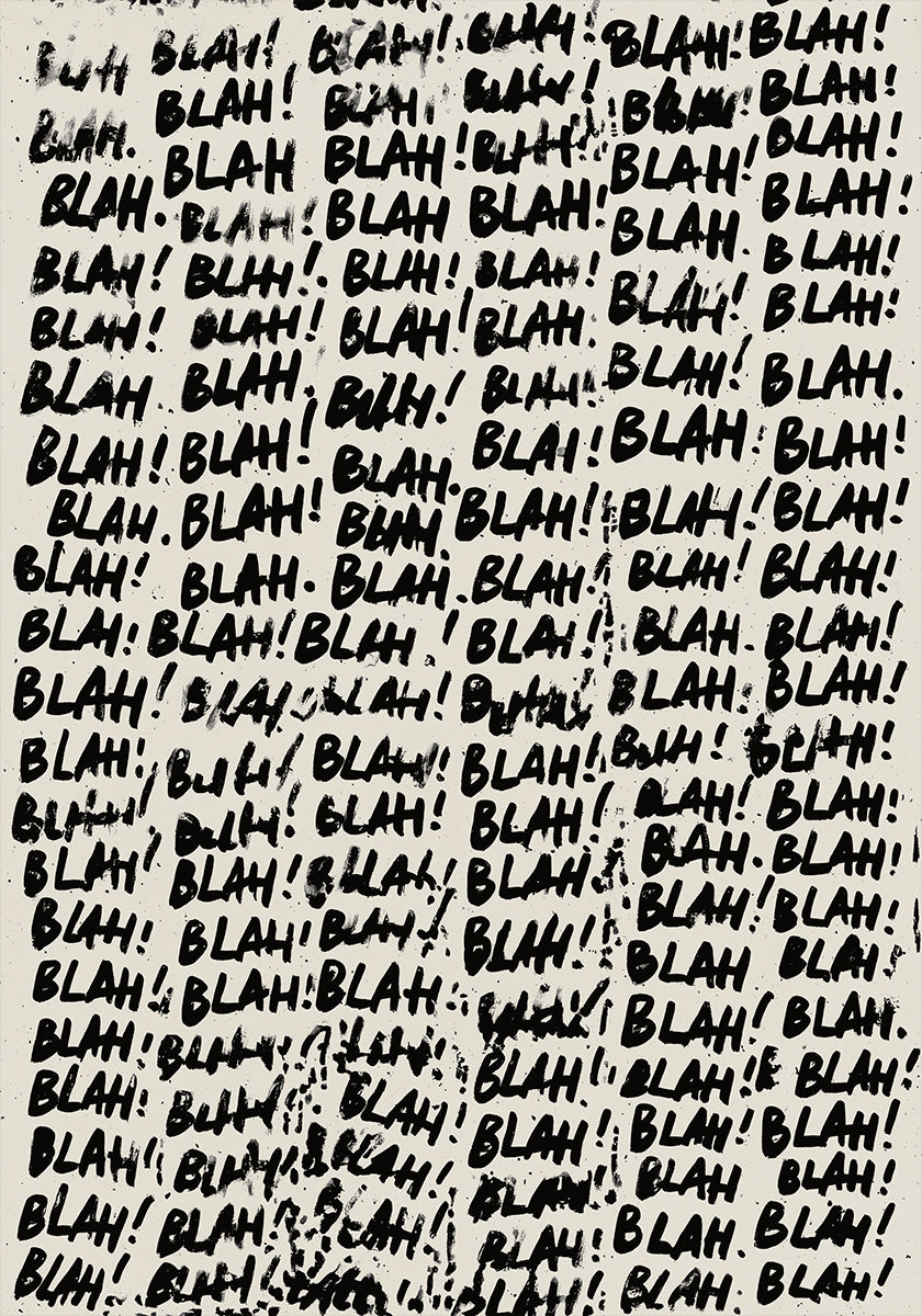 Blahblahbla Poster