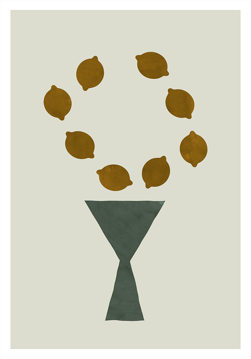 Citrus &amp; Clay Study 2 Poster