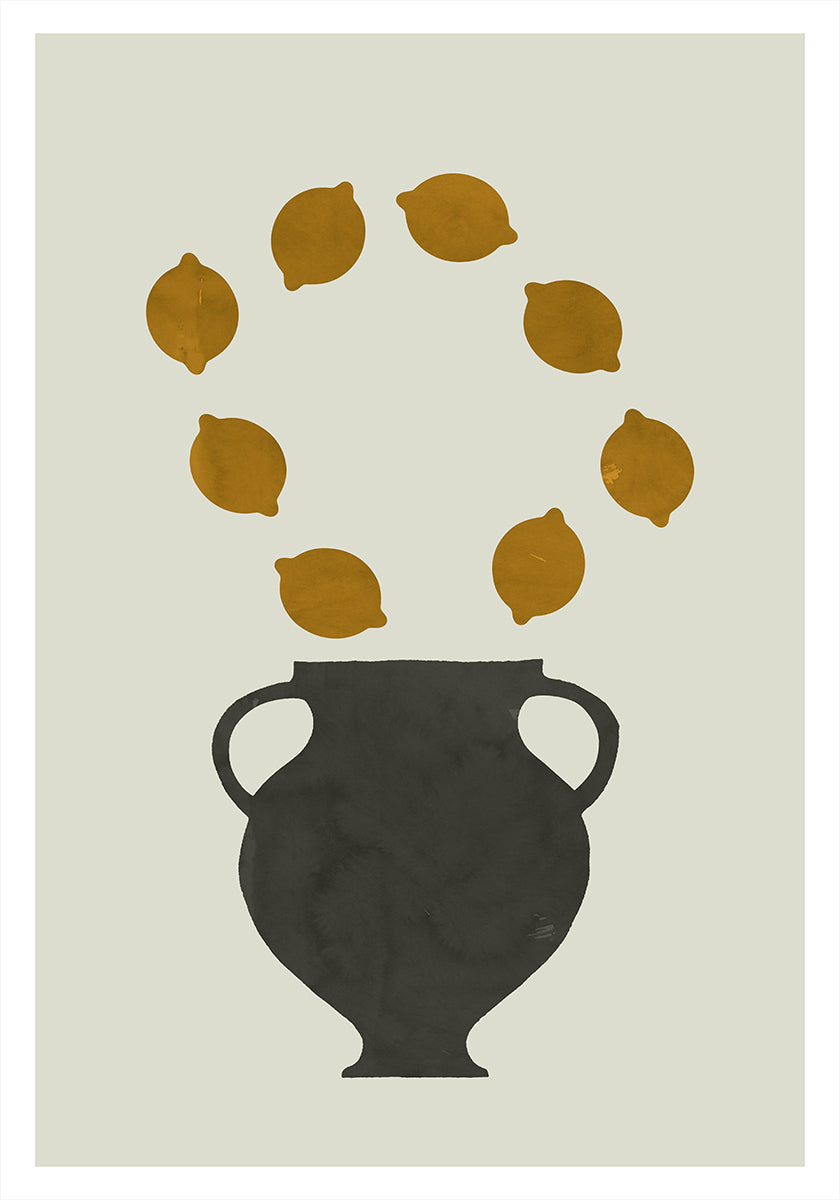 Citrus &amp; Clay Study 1 Poster