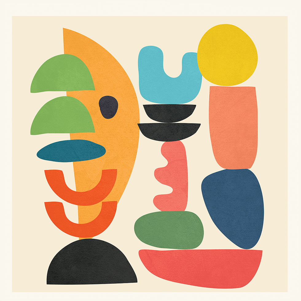 Minimal Abstract Geometry 1 Poster