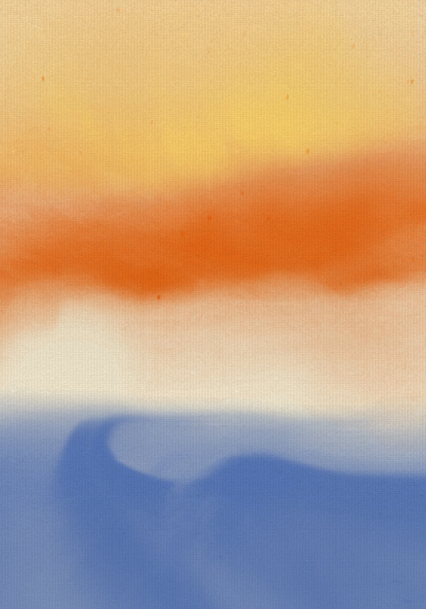 Abstract landscape in vivid colors Poster