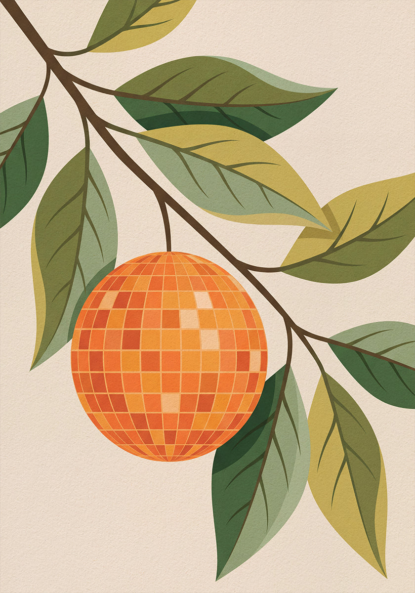 Disco Orange Poster