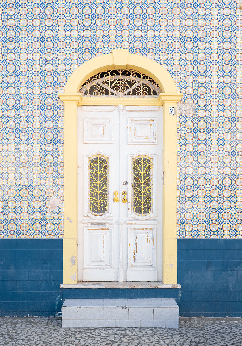 Blue and Yellow Facade Poster