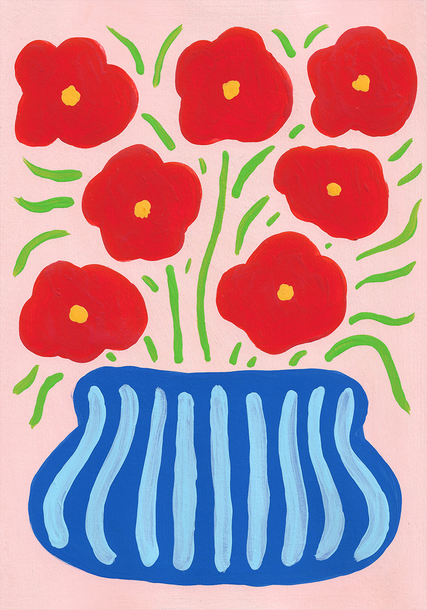 Red Flowers Poster