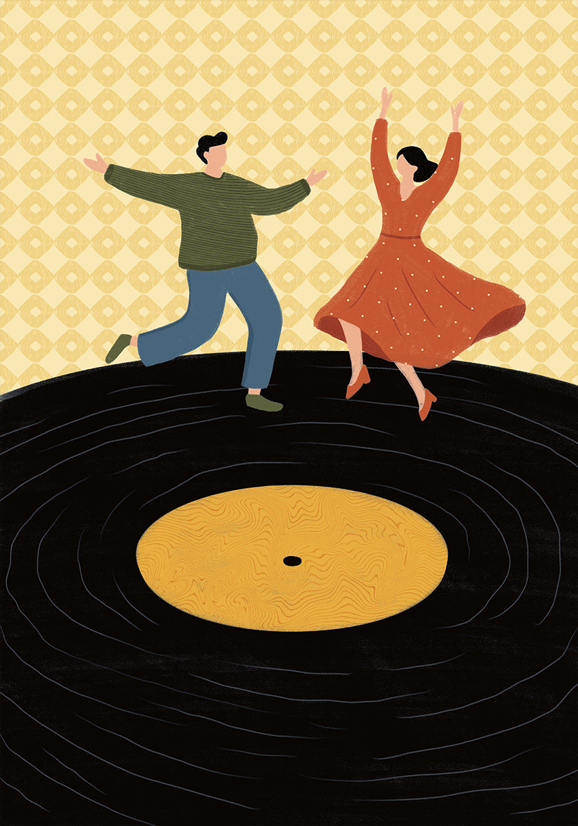 Dancing on Vinyl Poster