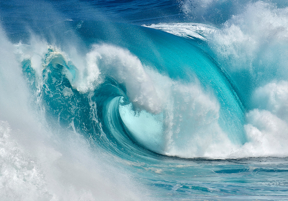 When the ocean turns into blue fire  Poster