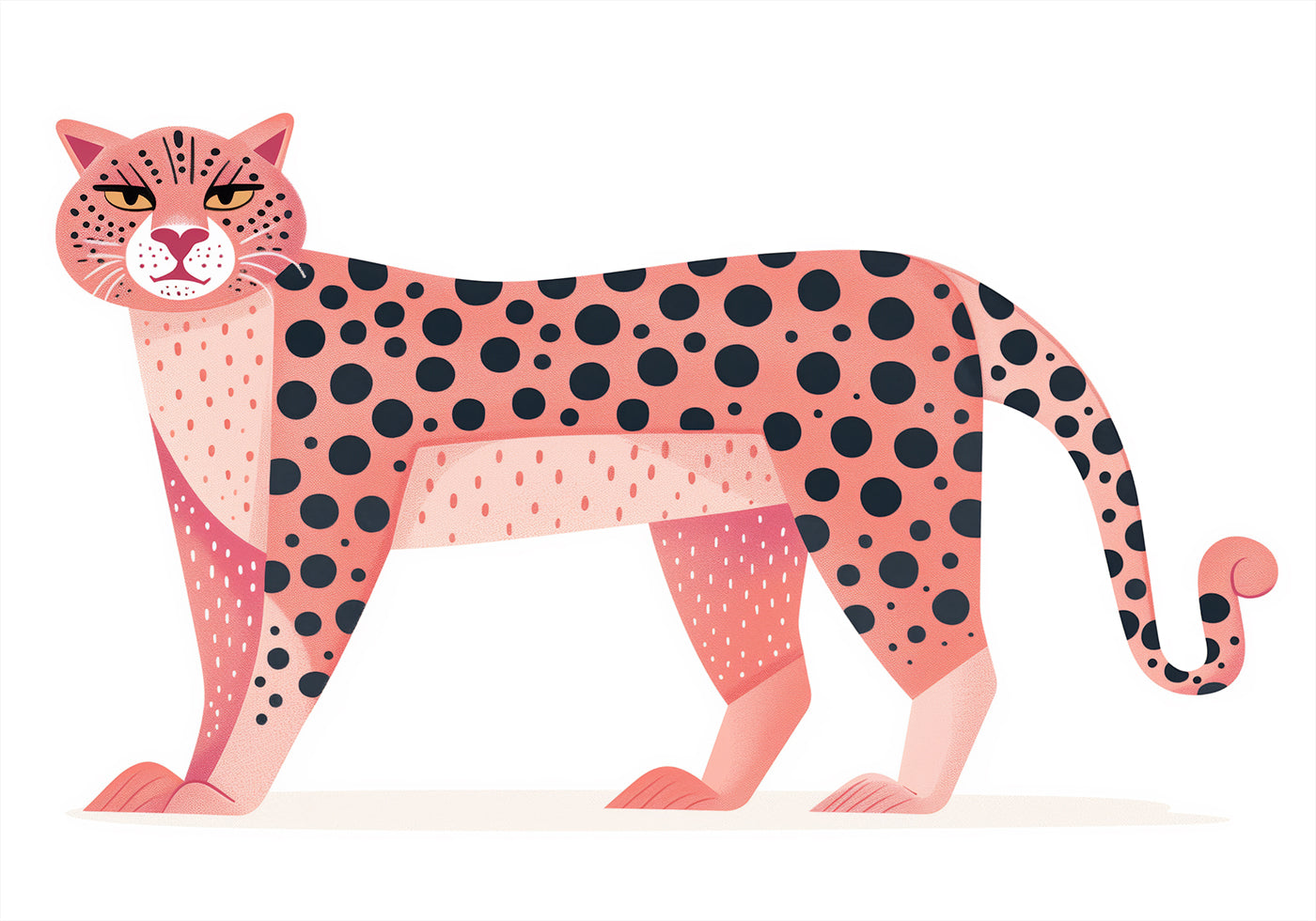 Pink Leopard Poster