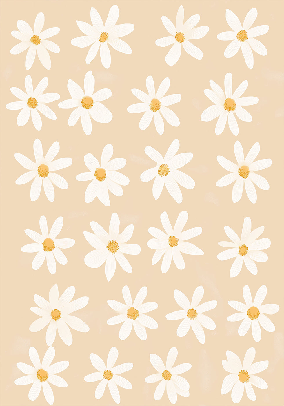 Whimsical Daisy Field Poster