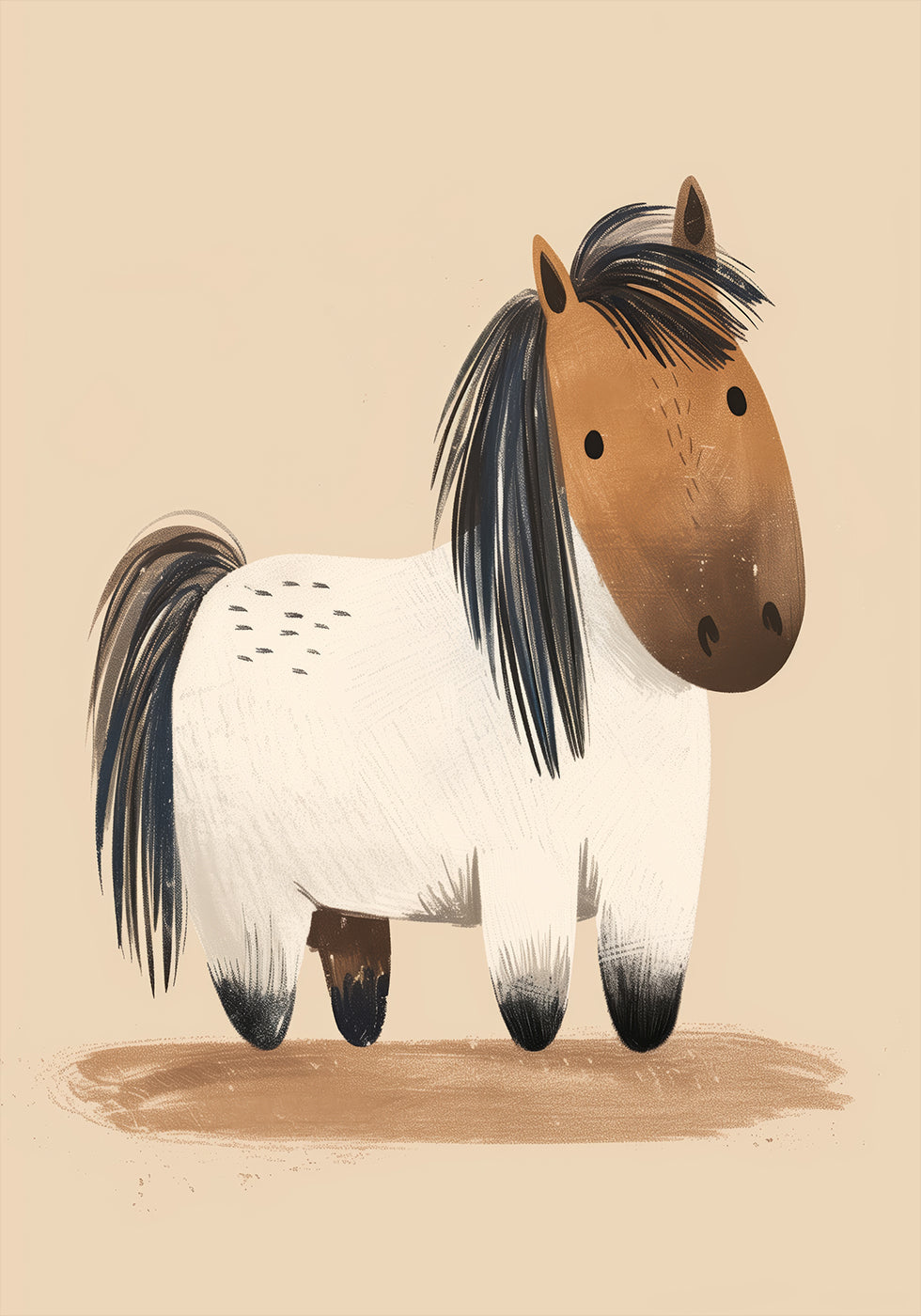 Cute Chubby Pony Poster