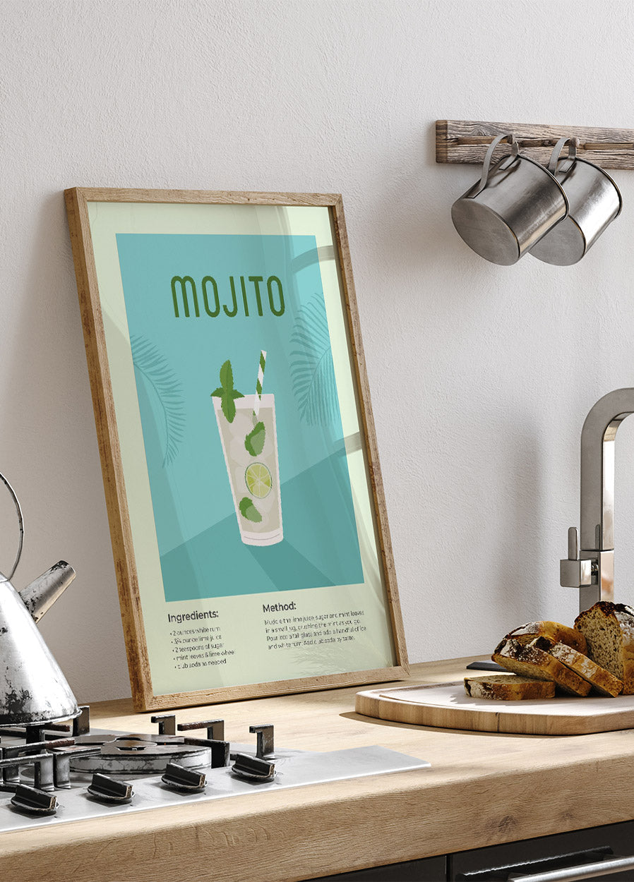 Mojito Cocktail Plakat - Posterbox.no