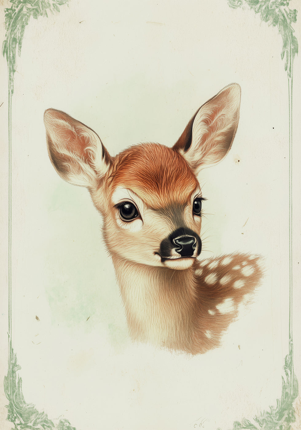Baby Deer Poster