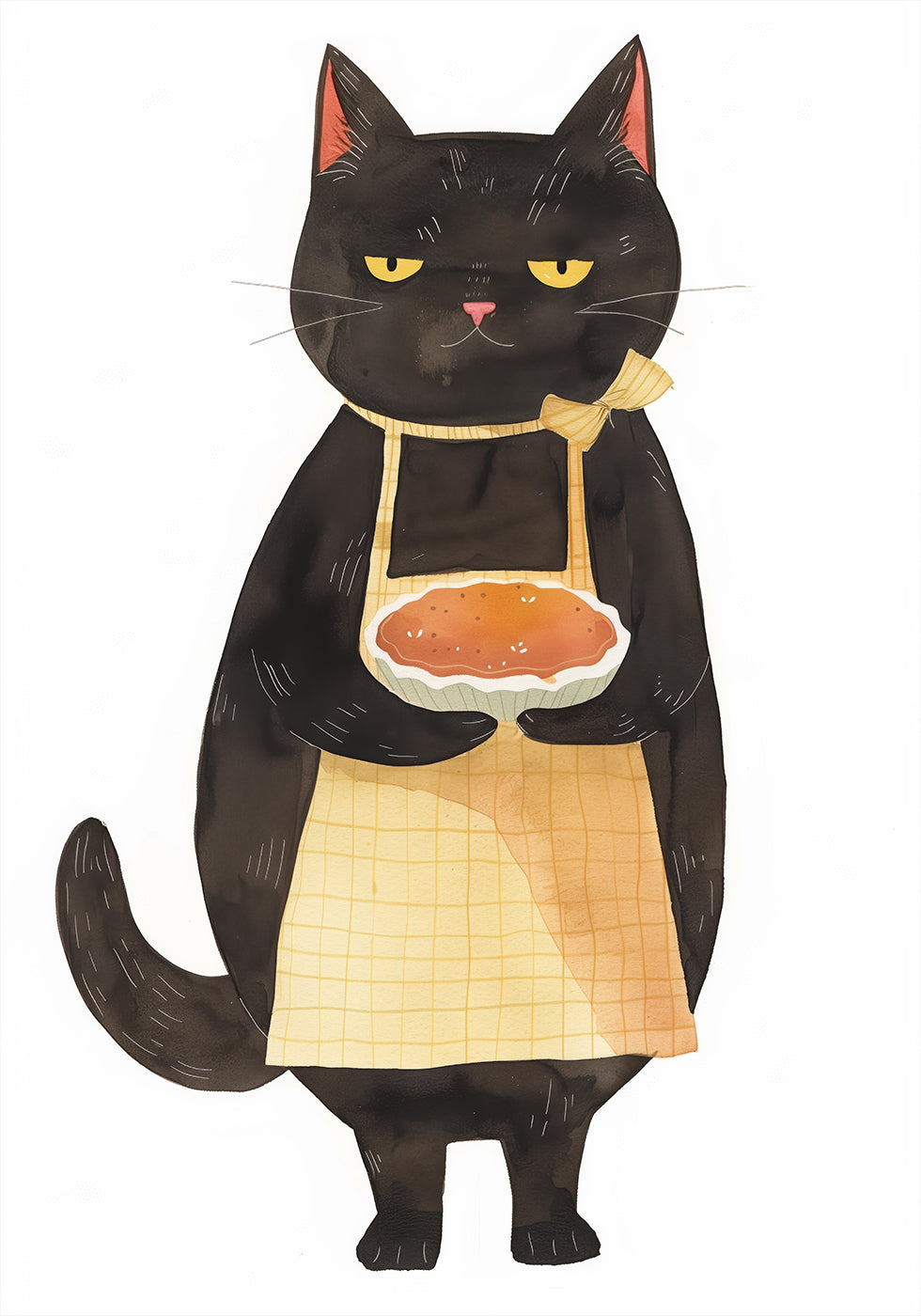 Black Cat Baker Poster