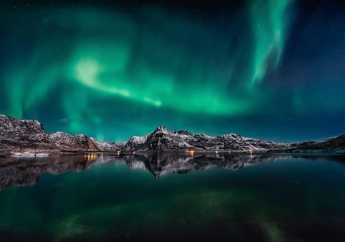 Lofoten Aurora Reflection