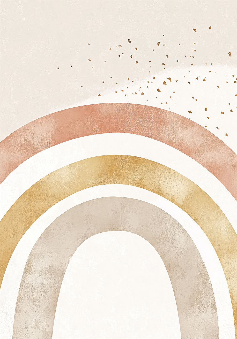 Soft Boho Rainbow Poster