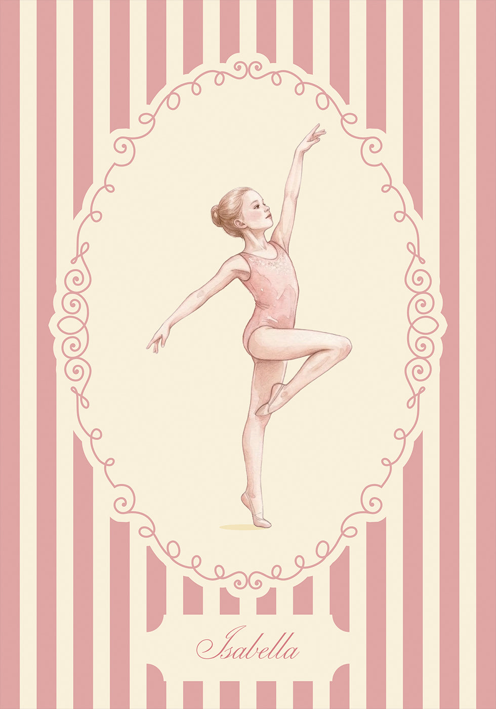 Gymnastic Baby Name Personal Poster