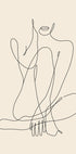 Woman Body Line Art Drawing Plakat - Posterbox.no