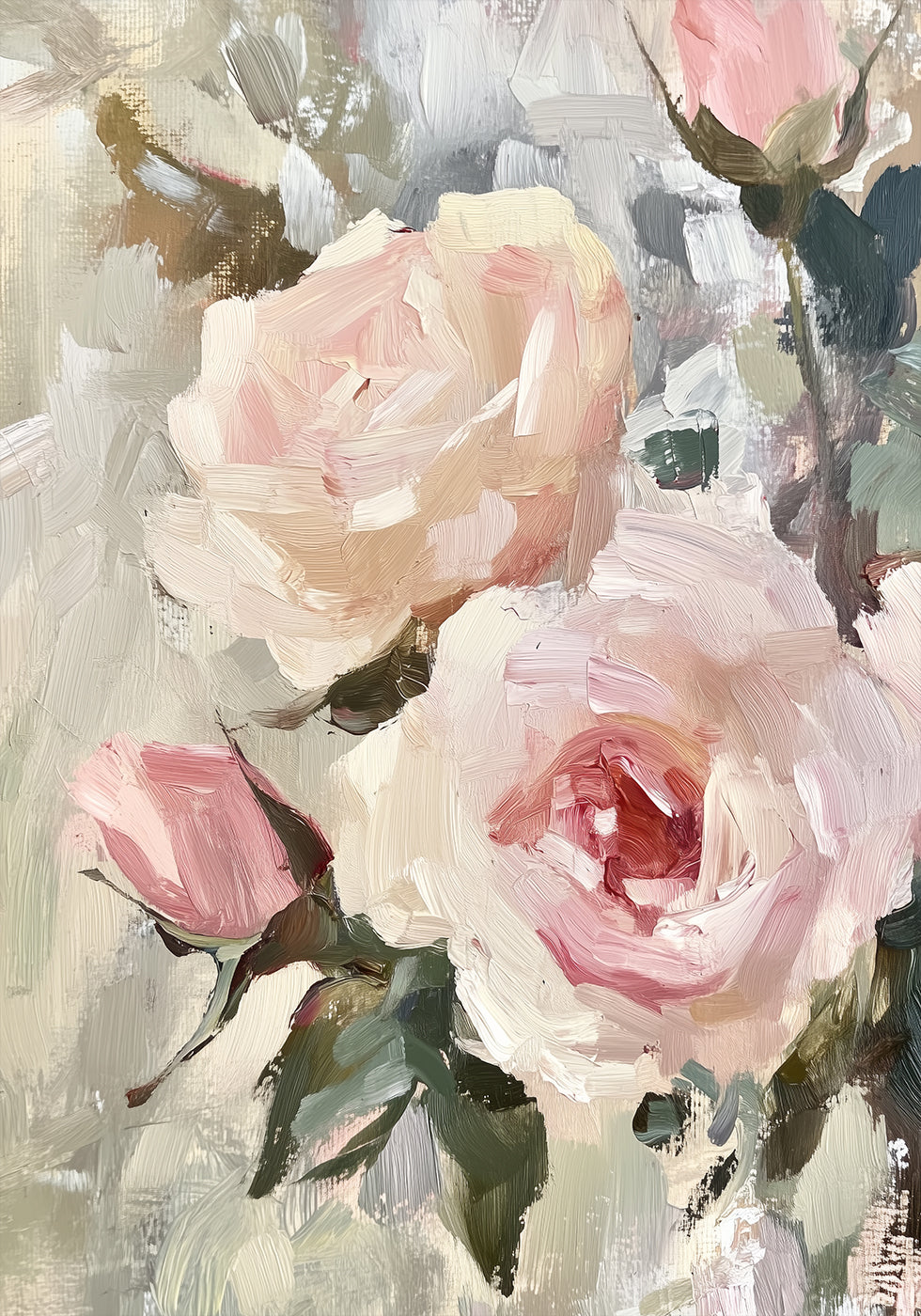 Cream Rose Cluster, Children’s Wall Art Poster