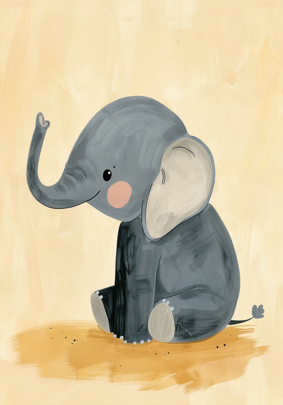 Baby Elephant Poster