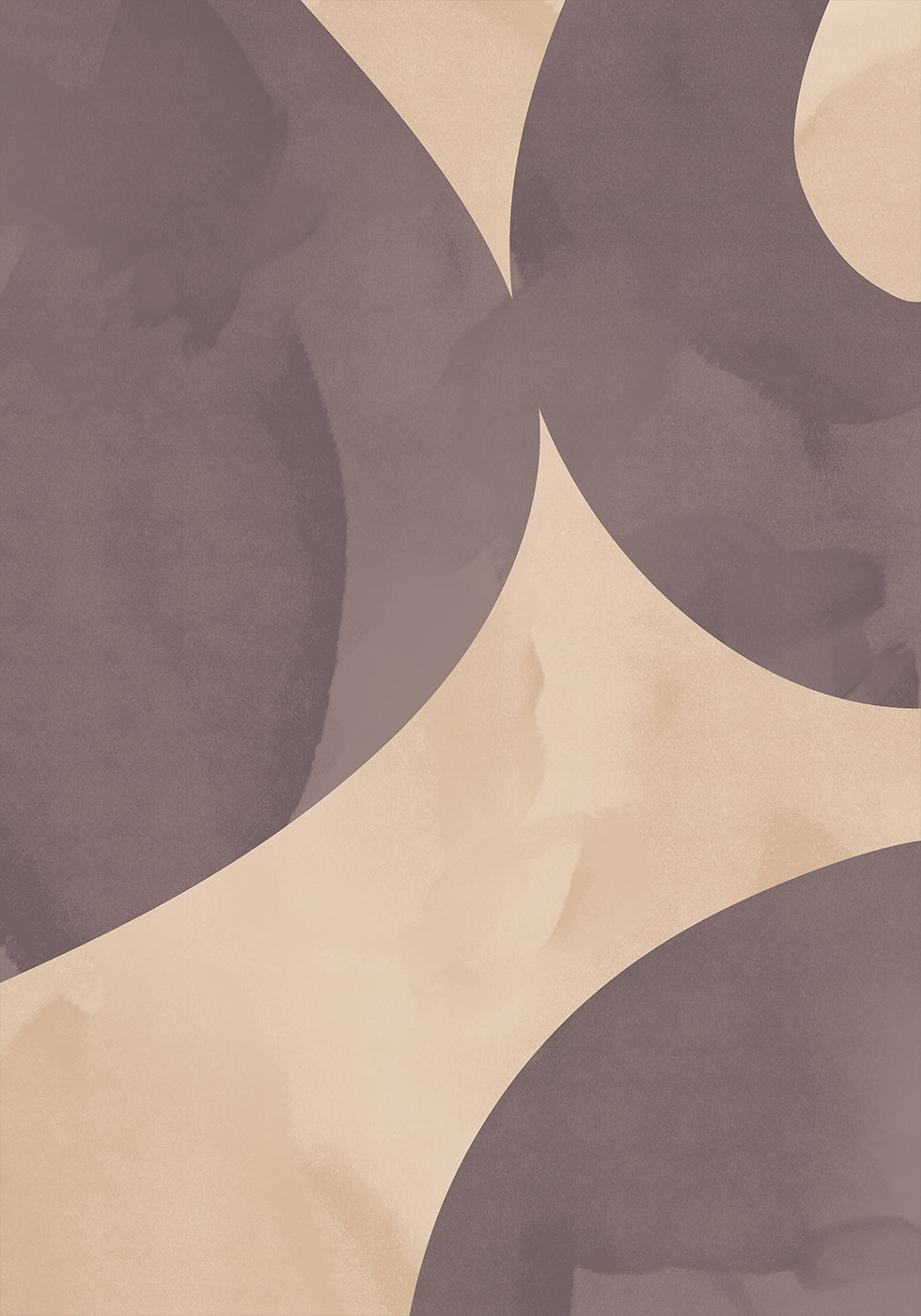 Soft Flow, Abstract Shapes Poster