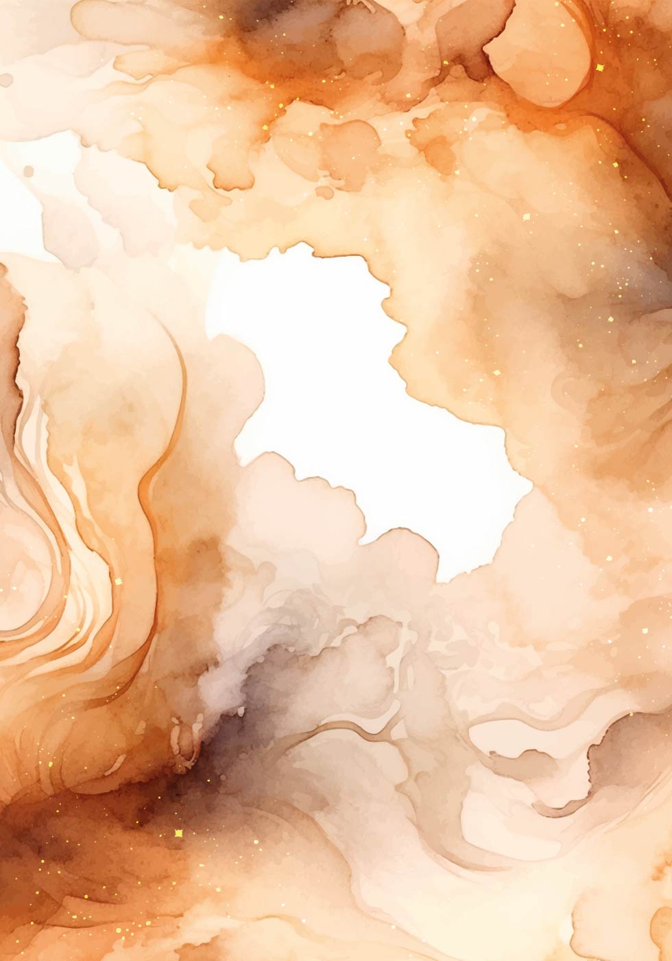 Abstraction in Autumn Colors Poster