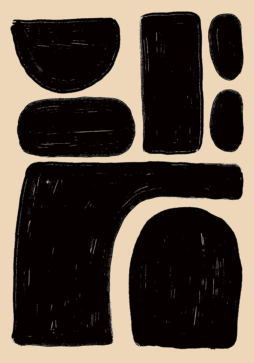 Bold Abstract Shapes poster