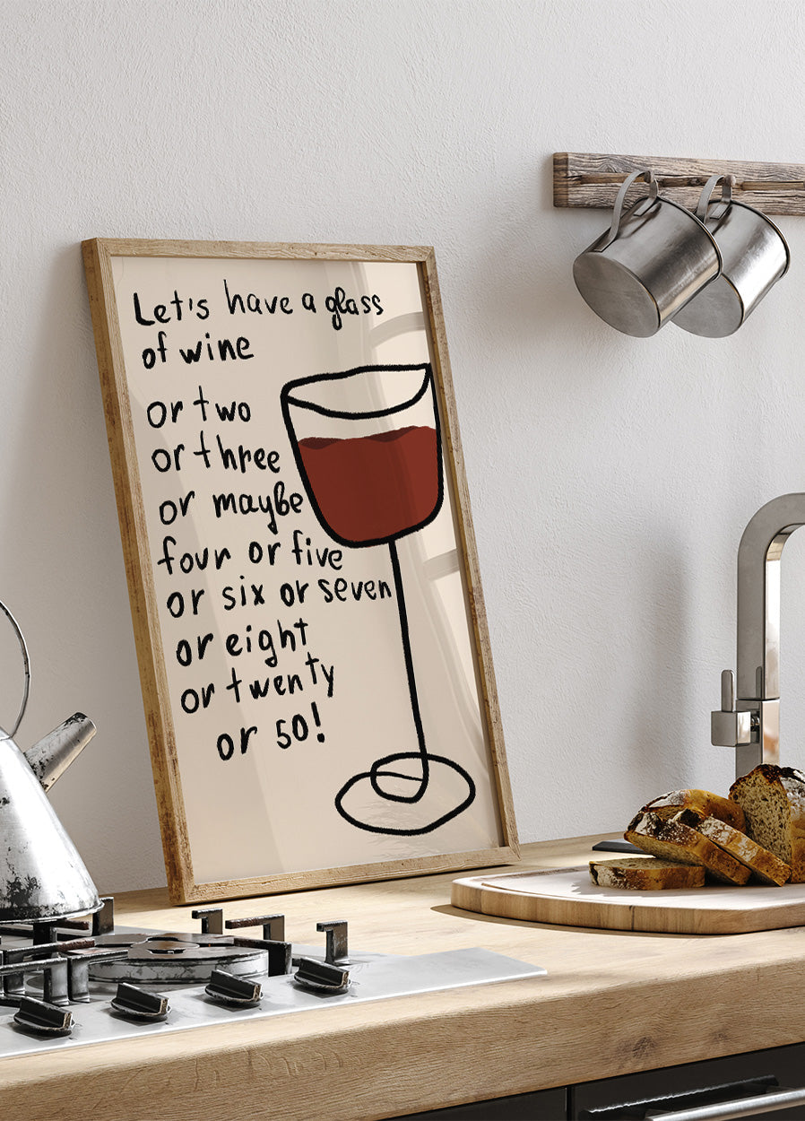 Wine Drinking Invitation Poster