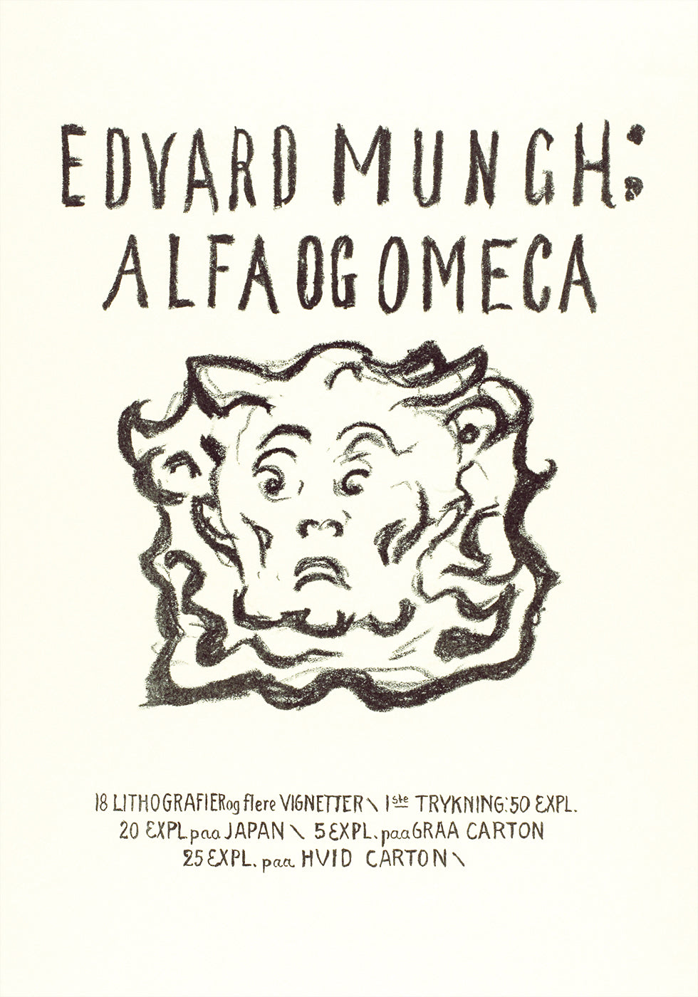 Edvard Munch: Alpha and Omega lithograph Poster