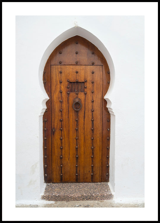 Traditional Arabic Wooden Door Poster