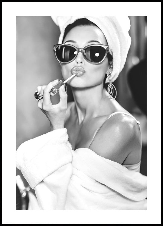 Audrey Hepburn BW Poster