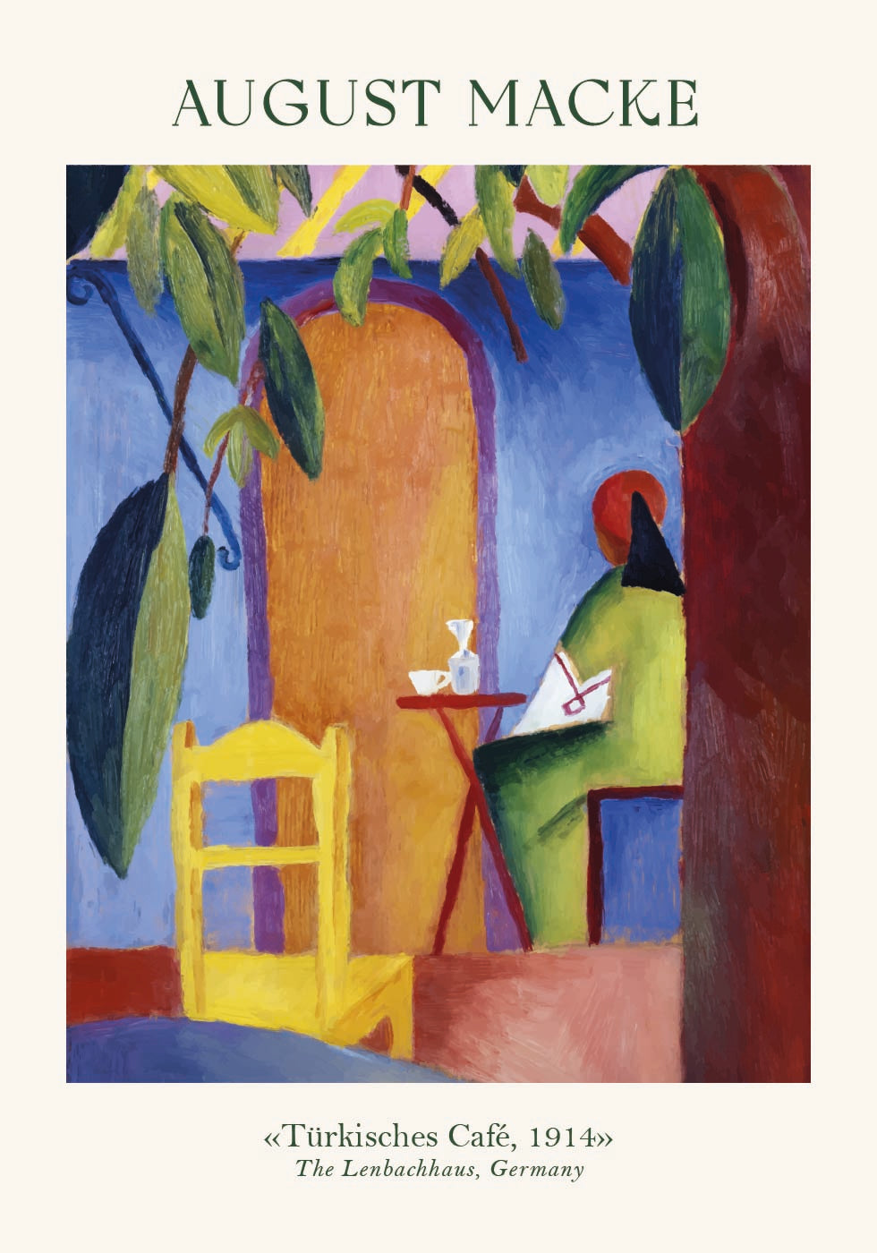 Turkish Cafe, August Macke Poster