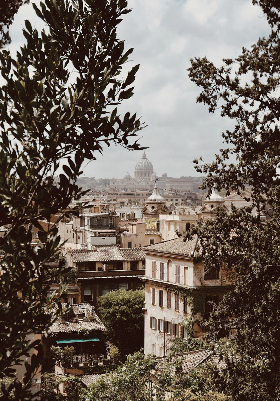 View of Rome with St. Peter's Basilica Poster