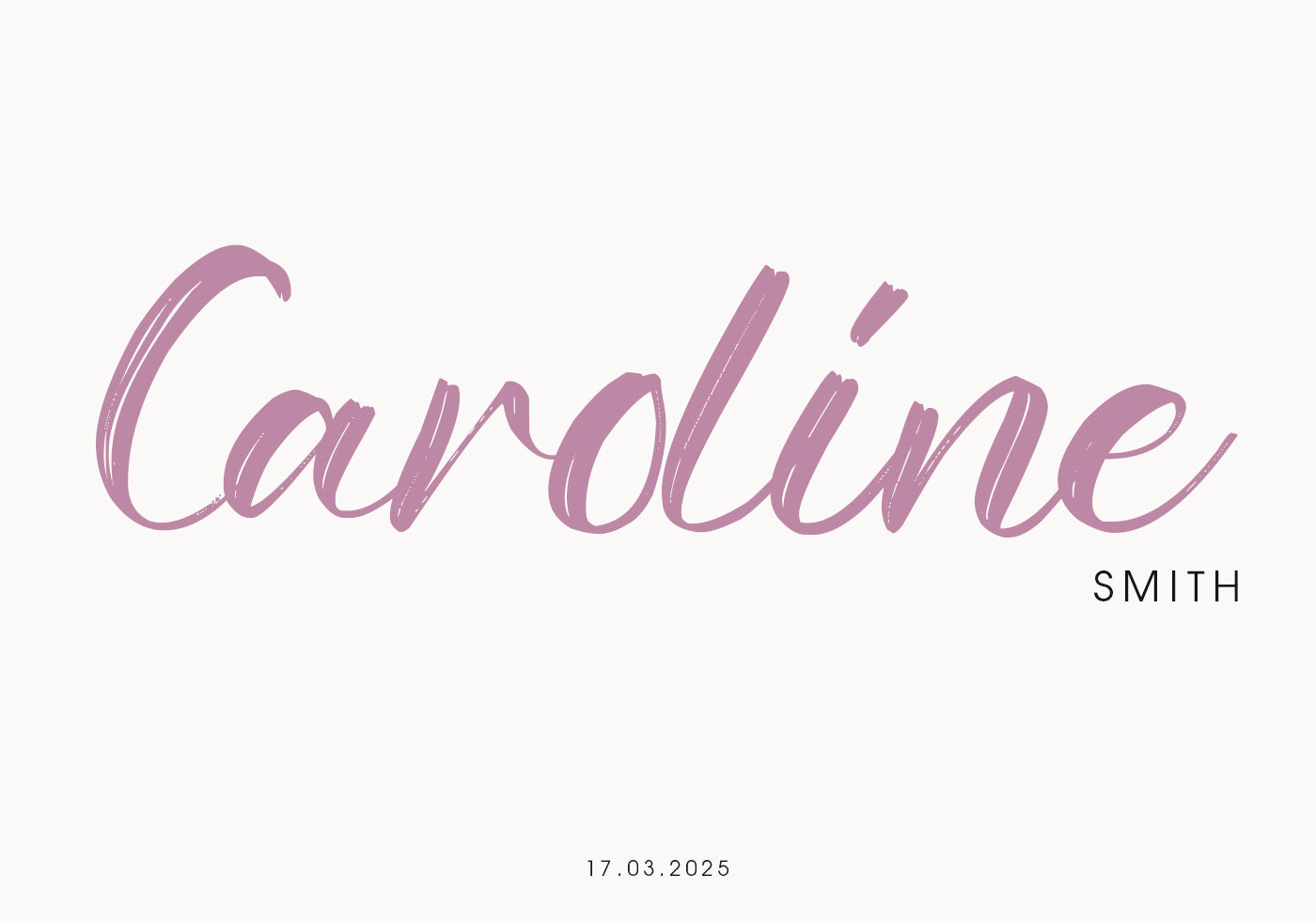 Baby Name Personalized Minimalist Poster