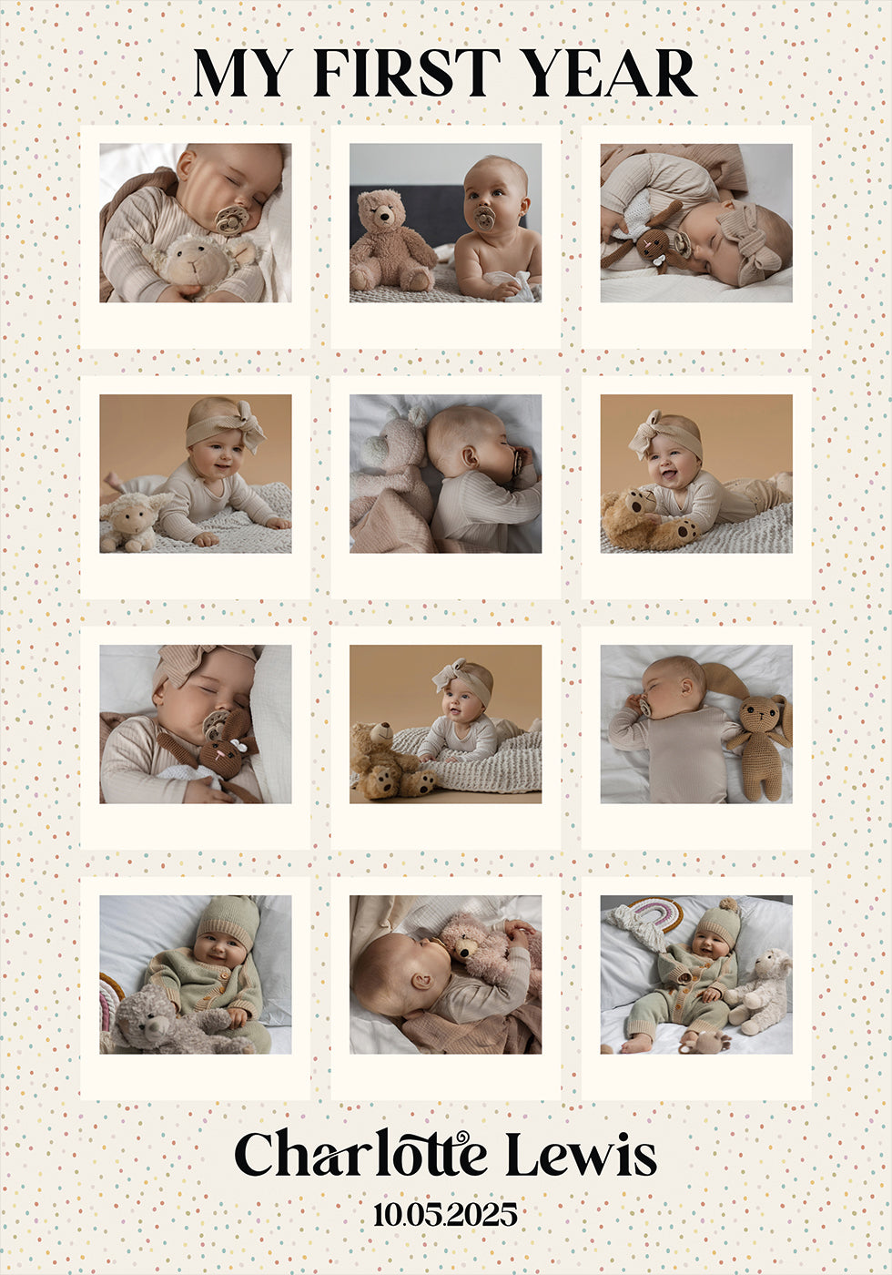 Baby's First Year Personal Poster