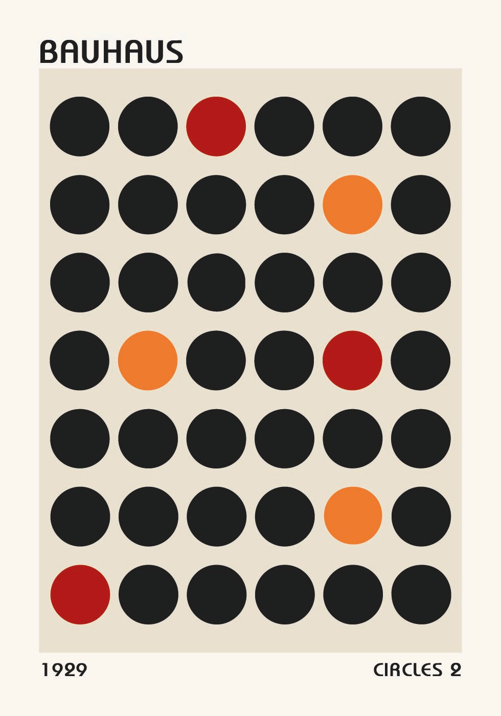 Bauhaus Circles 2 Poster