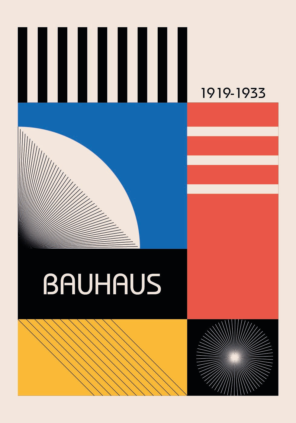 Bauhaus Colorful Poster