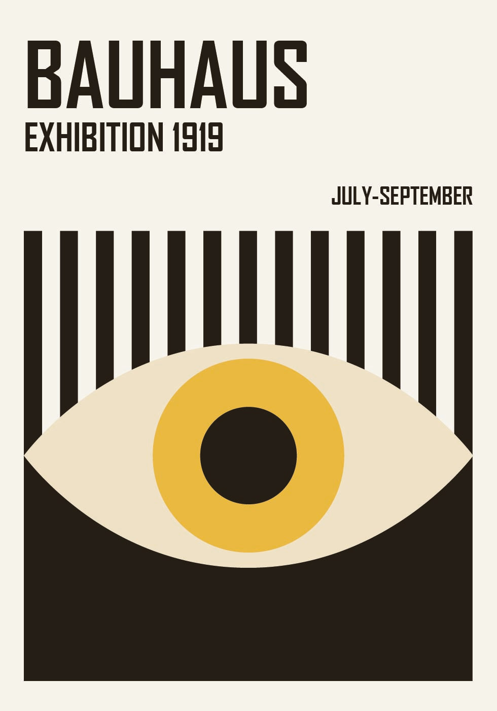 Bauhaus Eye Poster
