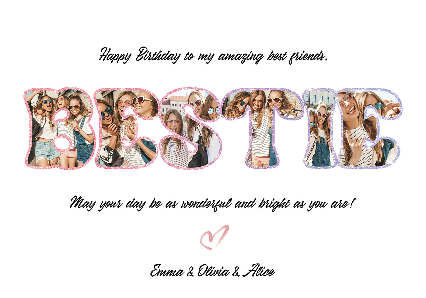 Best Friend Birthday Personal Poster