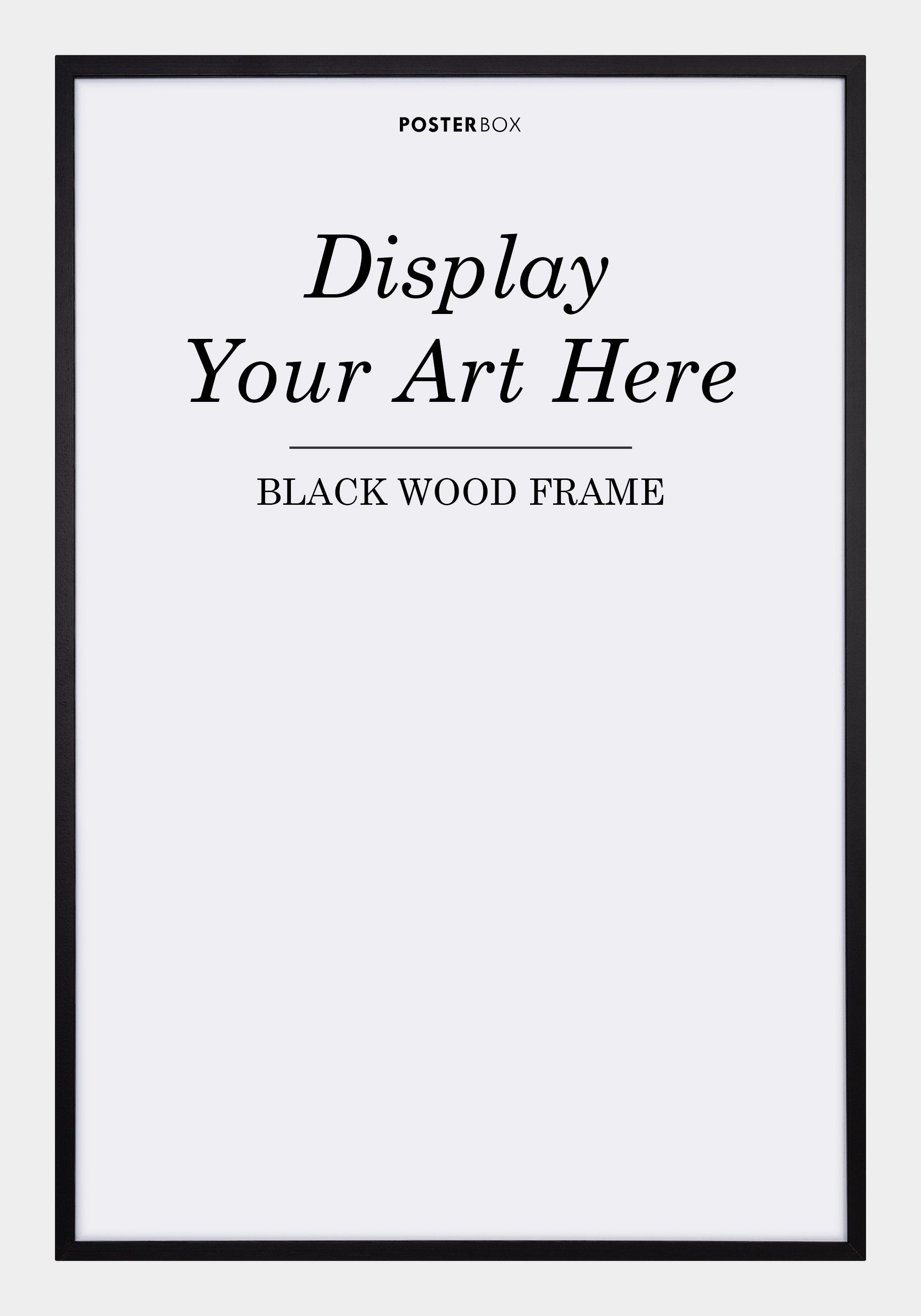 Black Wood Frame