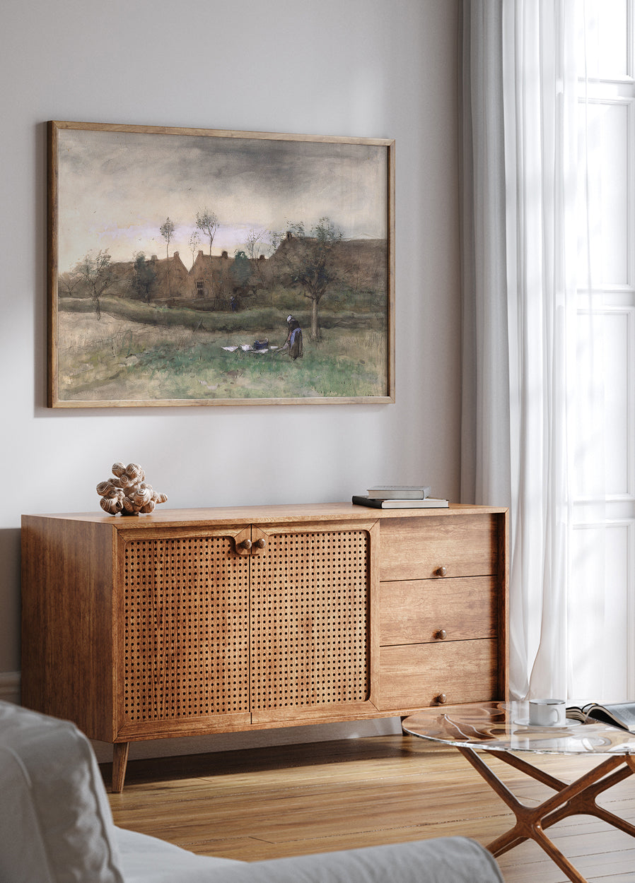 Evening Scene by Anton Mauve Poster