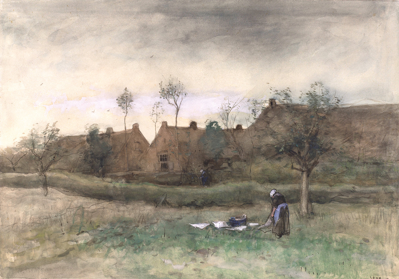 Evening Scene by Anton Mauve Poster