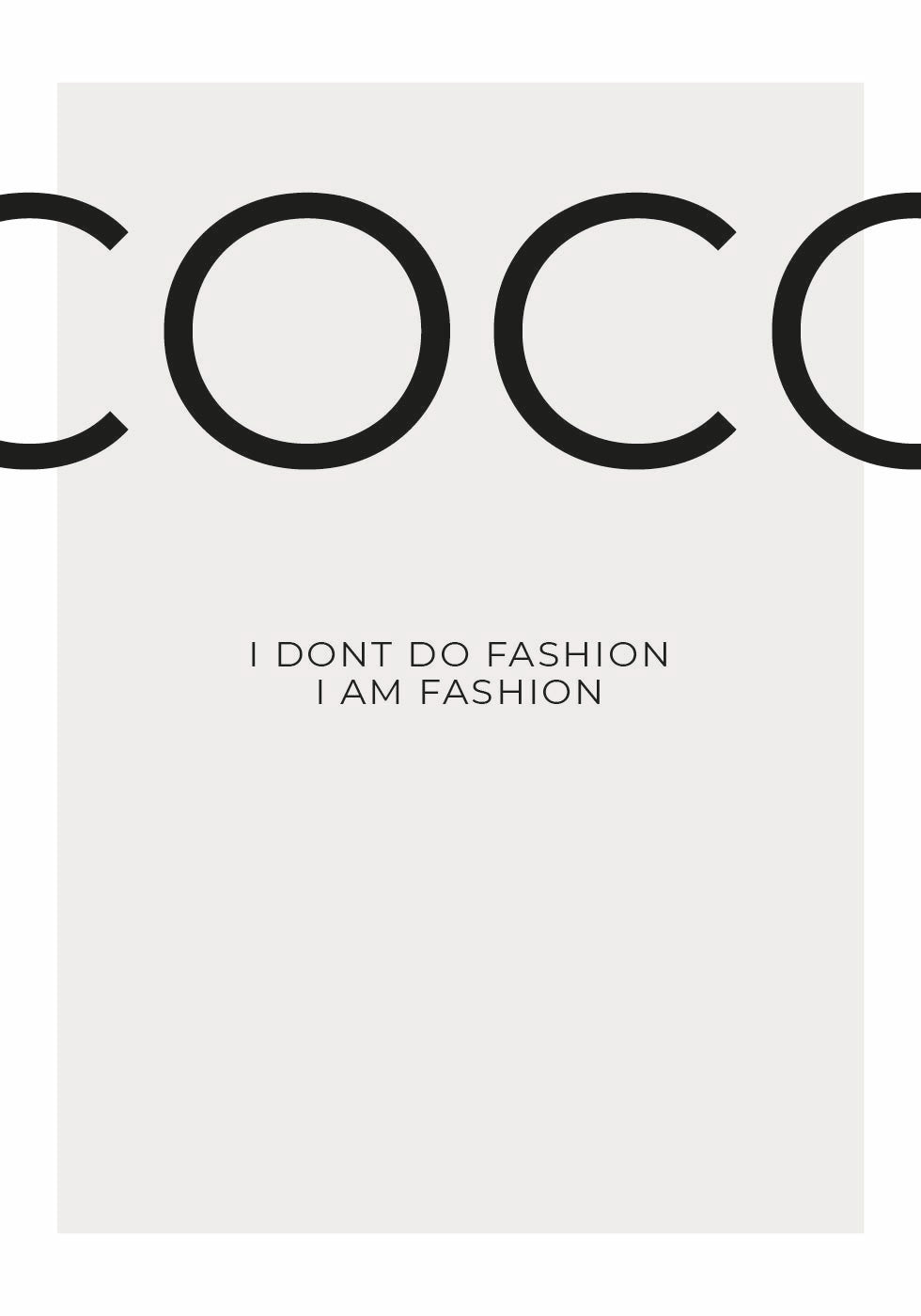 Coco's Fashion Statement Poster